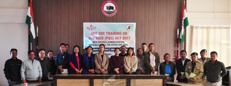 Participants during the training on HIV & AIDS (P&C) Act 2017 held in Mokokchung on December 6. (DIPR Photo)